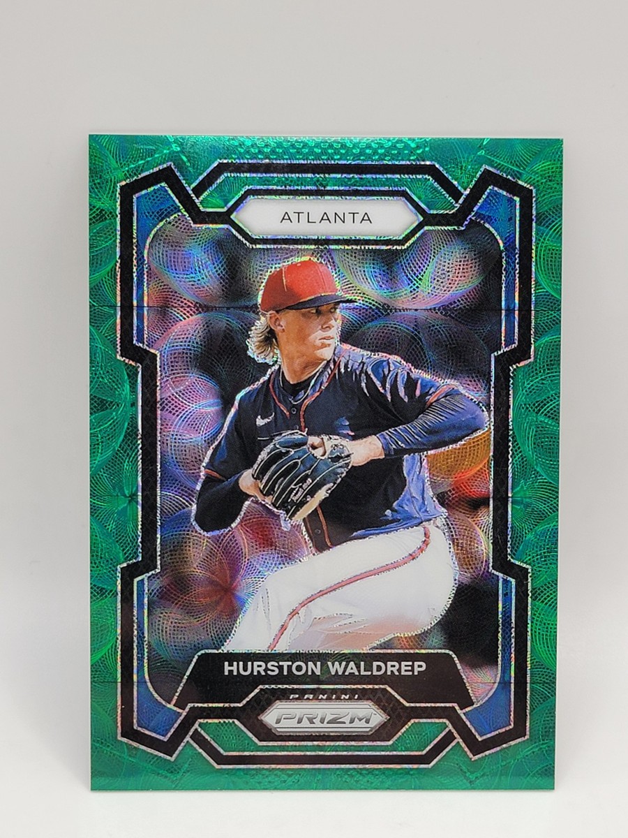 2024 Panini Prizm - Hurston Waldrep #102 Green Scope Prizm /75 (RC
