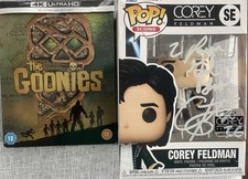 Corey Feldman Signed SE Pop With Goonies 4k And Blu-ray Tin