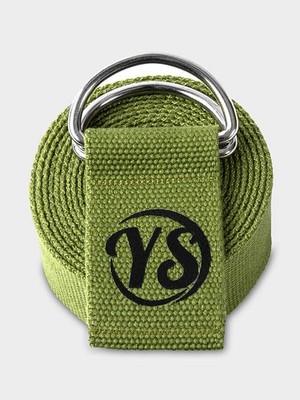 Yoga Studio Gürtelriemen Metall D-Ring Schnalle 2,5m Baumwolle Stretching Pilates Gürtel