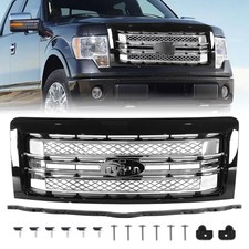 For Ford F-150 F150 Platinum 2009-2013 2014 New Tuxedo Black Front Bumper Grille