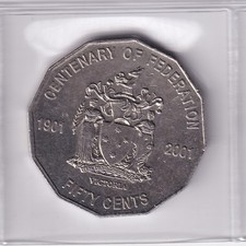 AUSTRALIAN: 2001 50 CENT FEDERATION VICTORIA CIRCULATED COIN #HM405/5