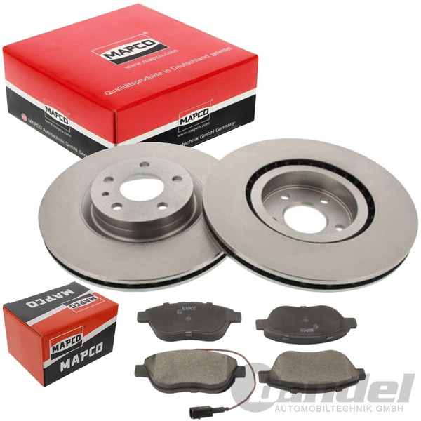 Mapco Bremsscheiben 284Mm + BelÄGe Vorderachse Passend FüR Fiat Doblo Opel Combo-image