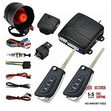 Car Security Alarm System Keyless Entry Central Door Lock Shock Sensor