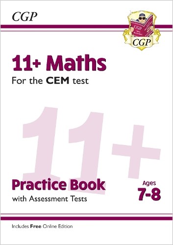 11+ CEM Maths Practice Book & Assessment Tests - Ages 7-8 (wi... - 9781789081442