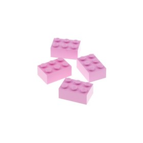 4x Lego Building Brick 2x3x1 Light Pink Rose Basic Simpsons Mickey Mouse 4518892 3002