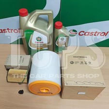 FOR AUDI A6 3.0 TDI V6 MK4 GENUINE SERVICE KIT 6L CASTROL & AIR OIL OEM FILTERS
