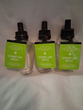 3 NEW Bath and Body Works Coconut Lime Breeze Wallflower Fragrance Refills A21