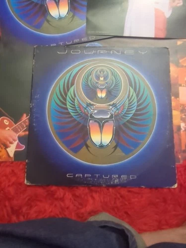 Journey Captured 1981 Double LP KC2 37016  inserts/posters VG+/VG+