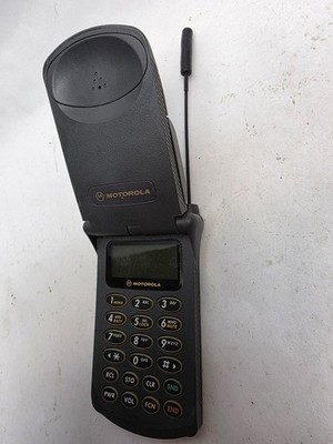Untested Vintage Motorola StarTAC Flip Phone Rare Black As Is With