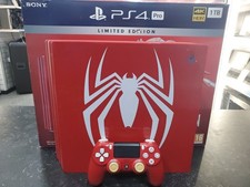 Limited Edition Red Spiderman 1TB PS4 Pro Sony PlayStation 4 Console Spider-Man