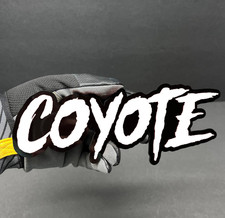 1pc White Custom Text Coyote 3d Car Emblem Acrylic Car Badge Aggressive