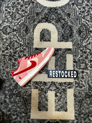 Nike SB Dunk Low StrangeLove 9.5 Pink, Red, Gold