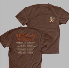 The Red Clay Strays Get Right Tour 2025 Dark Chocolate T-shirt