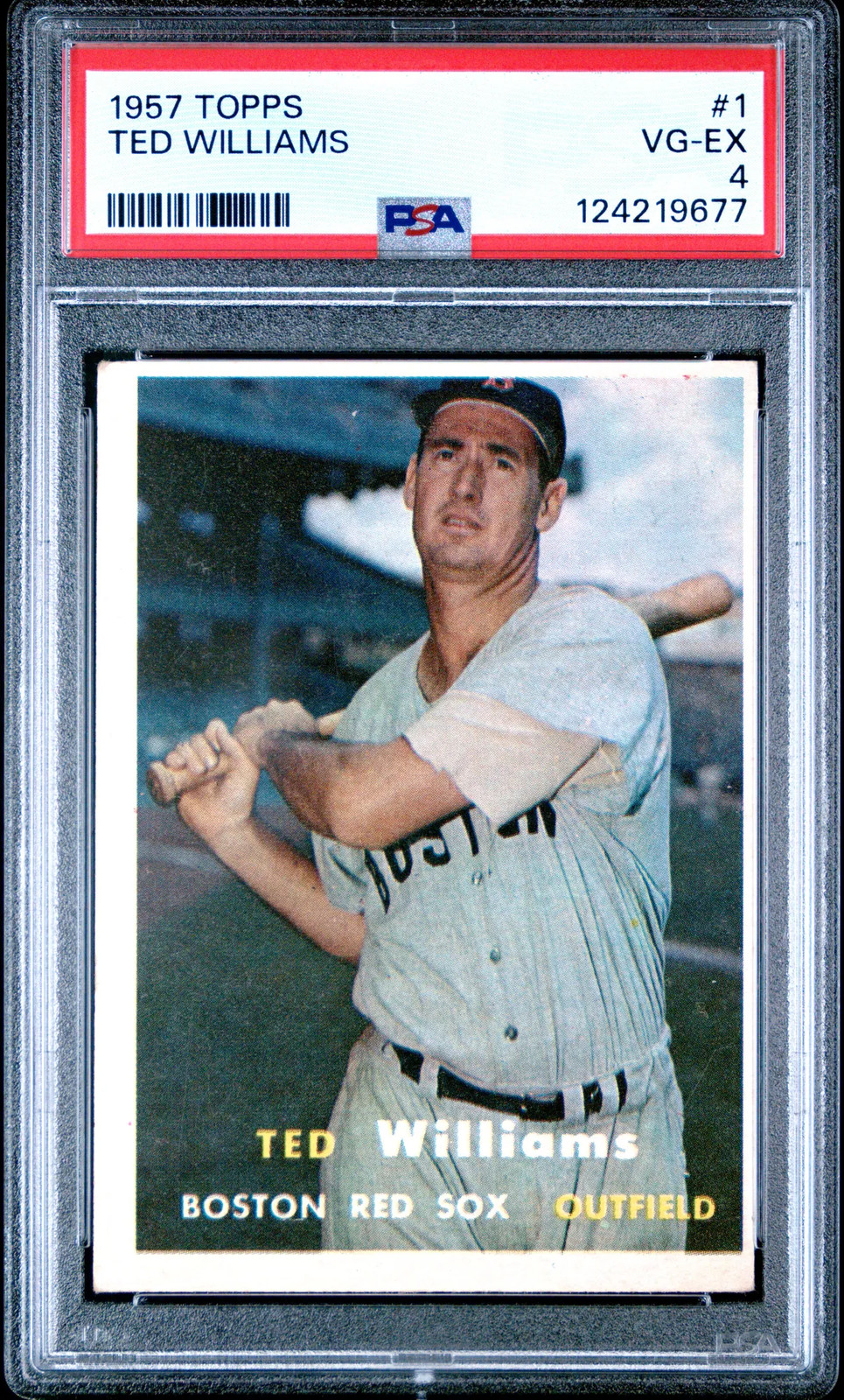 1957 Topps Ted Williams #1 PSA 4 POP 1357