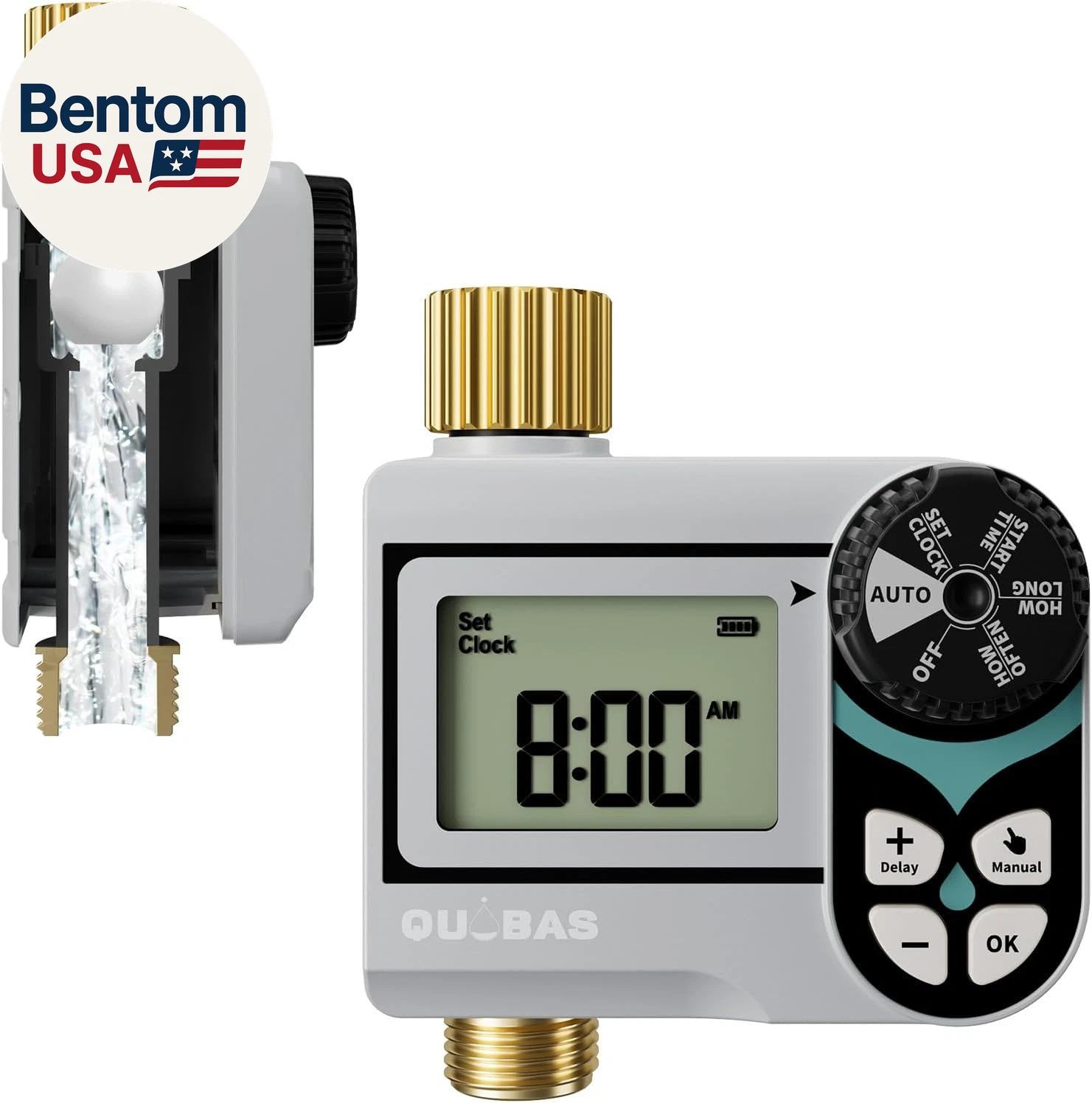 Zero Pressure Water Timer, Programmable Sprinkler Timer for Garden Hose Faucet w
Opens in a new wind