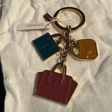 NWT Vintage Coach Handbag Charms Ring Key Chain Fob Charm F69938