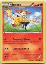 Braixen 12/124 Uncommon Fates Collide Pokemon MP