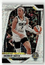 2024 Panini Prizm WNBA #66 Chennedy Carter White Sparkle Prizms