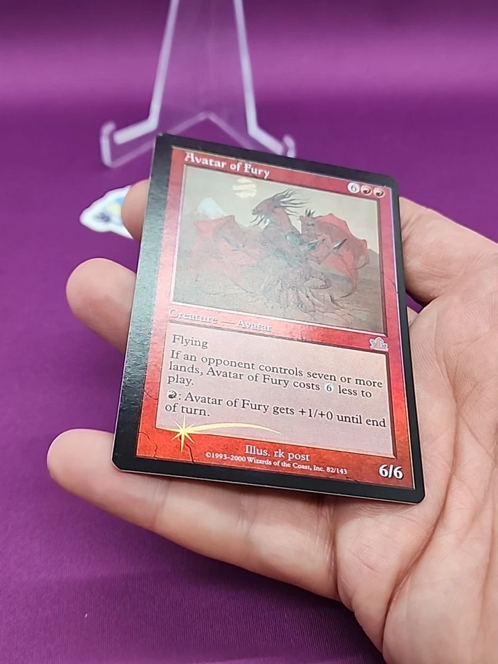 MTG Avatar Of Fury Misprint Miscut Foil Prophecy NM Very Hard To Find *CCGHouse* - Image 4 of 4