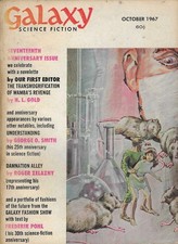 GALAXY SCIENCE FICTION, OCTOBER 1967, CLASSIC OLD SCIENCE FICTION DIGEST!!!