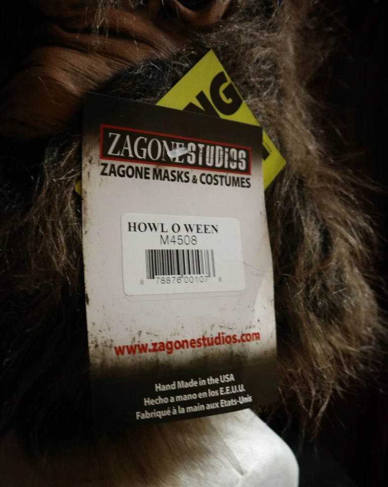 Beastly Werewolf Creature - Zagone Studios "Howl O Ween" Adult Moving Mouth Mask - Image 4 of 4