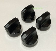 Set of 4 black Kenmore gas burner control knobs part  316218401 stove range