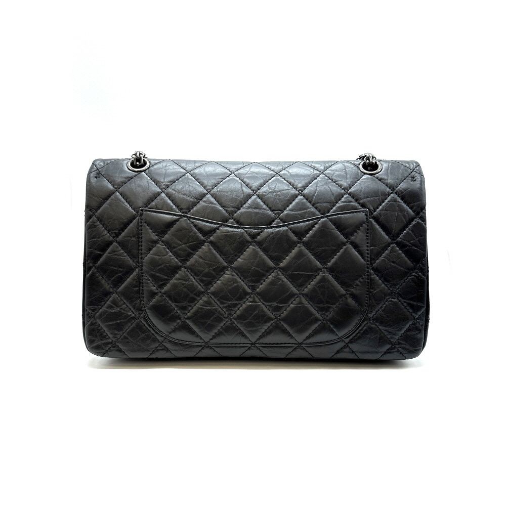 Chanel 2.55 Vintage Flap Bag Black 151516969 image 7