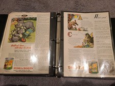 Lot Of 2 1948 Vintage Print Ad Cats playing  Puss 'N Boots Cat Food 11 X 5"