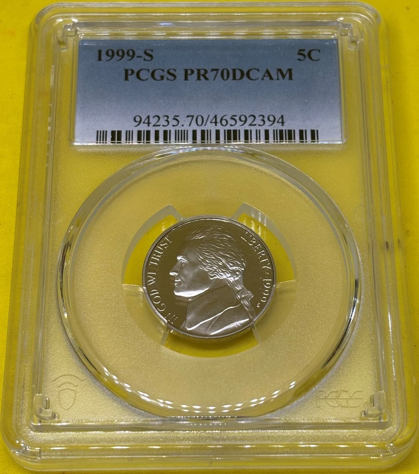 1999 S 5C Jefferson Nickel Proof PCGS PR70 DCAM - Image 3 of 4