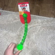 Kong Safestix Small 12" green Durable Dog Tug Toy Fetch Flexible! Brand New!