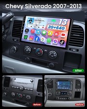 For 07-13 Chevy Silverado GMC Sierra Carplay Car Stereo Radio Android Auto 64G