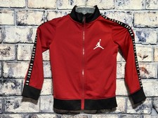 Air Jordan Little Boys Air Tricot Jacket Gym Red SZ 4