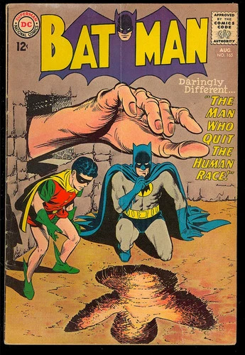 Batman #165 Unrestored Silver Age Superhero Vintage DC Comic 1964 GD+