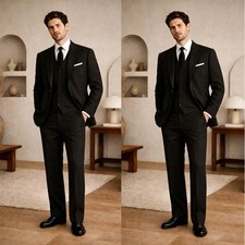 Men's Suits Wedding Groomsmen Tuxedo Formal Business Office Wear Slim Fit 3 Pec