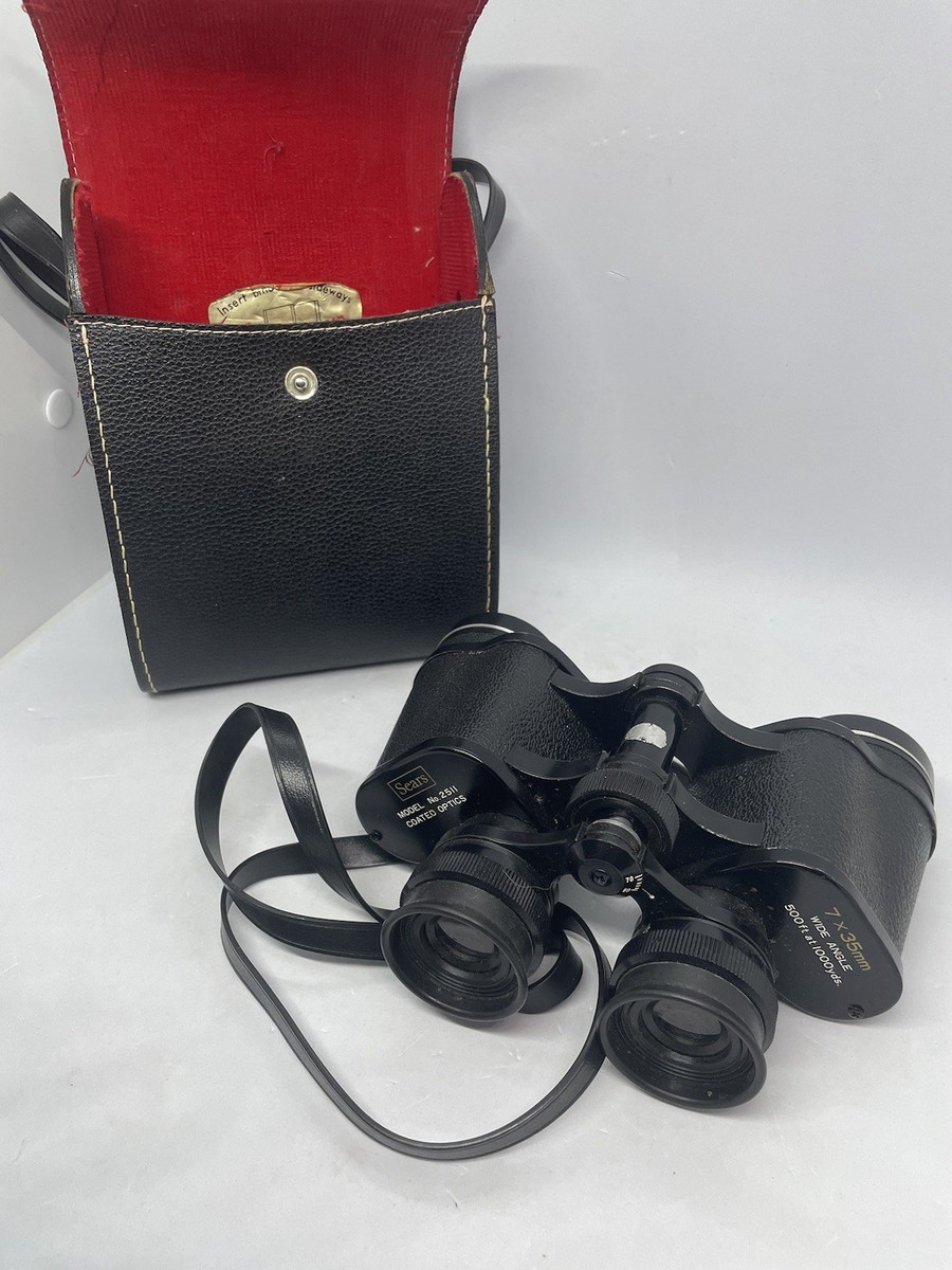 ラクマ　zb356　L Sears 7x35mm Wide Angle Binoculars Coated Optics Model # 445.25110