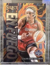 2024 Panini Select WNBA En Fuego Aaliyah Edwards #1 RC Washington Mystics