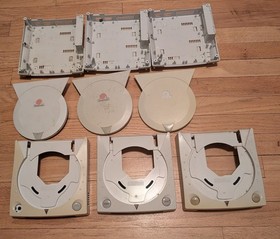 Huge Sega Dreamcast Console Parts Lot (Shell, Disc Drive, Motherboard, PSU)