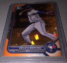 2022 Bowman Chrome Sapphire Prospect Orelvis Martinez Orange #’d 06/50.  BCP-104
