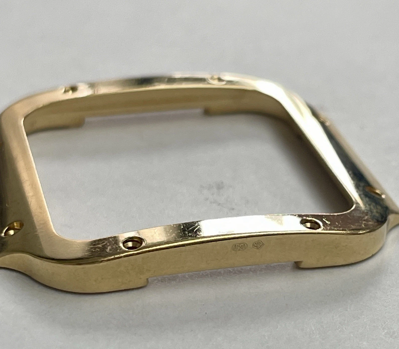 Cartier — ORIGINAL FACTORY CARTIER SANTOS LARGE 18k YELLOW GOLD MEN'S BEZEL
