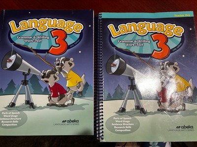 Abeka Language Arts 3 teacher key and workbook