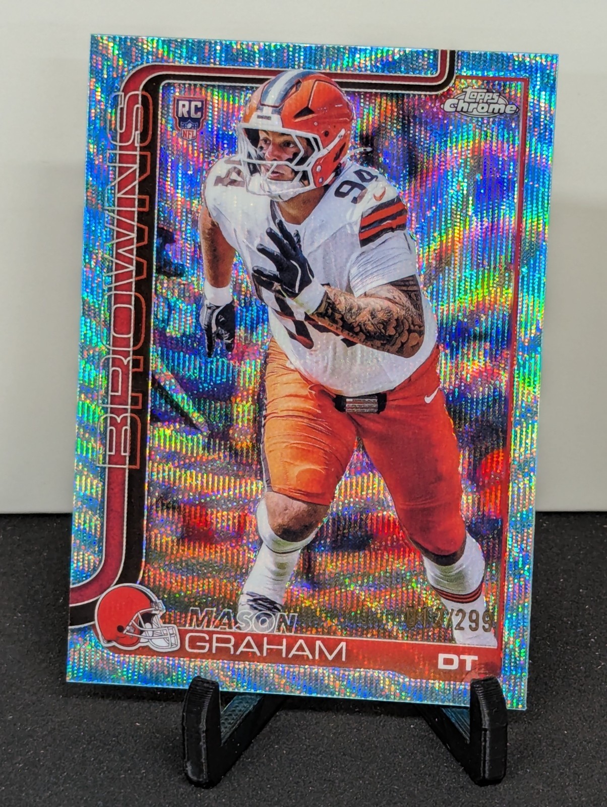 2025 Topps Chrome #302 Mason Graham Teal Refractor #/299