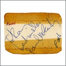 The Beatles Paul McCartney Mid 1960s Autograph (UK)