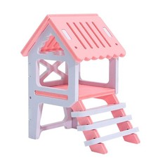 Wooden Hamster House 1 Small Pet Hideout Play Hut Safe Wood Assorted Colors