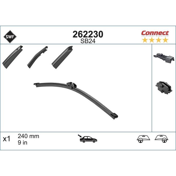 Swf 262230 Scheibenwischer FüR Mercedes Benz Citroen Vw Mini Renault Ford Skoda-image