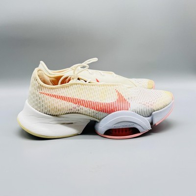 Nike Shoes Women 9.5 White Air Zoom Tempo NEXT% Flyknit Running Athletic Sneaker