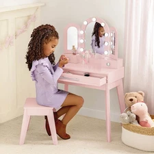 Member's Mark Vanity Set With Lights Pink