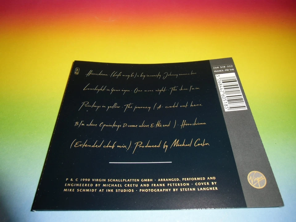 Sandra*Enigma - Paintings In Yellow *1990*VIRGIN*ITALO*DISCO CD-MINT/NEUWERTIG - Bild 3 von 3