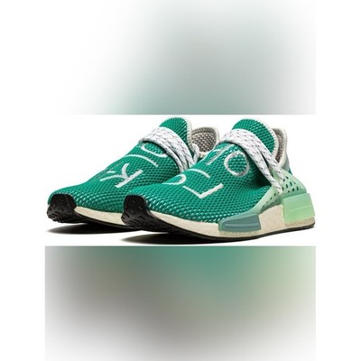 Adidas x Pharrell NMD Hu Dash Green Sneakers Q46466 Men's 6.5 Women's 8