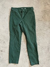 Old Navy Pixie Pants Women Size 4 Green High Rise Secret Slim Pocke