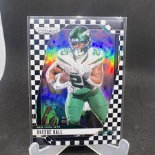 2024 Panini Prizm Breece Hall New York Jets Black & White Checker #223 